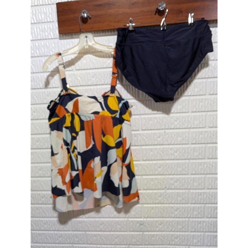 Chic EVRI 2X Floral Tankini Swim Set - Picture 3 of 8